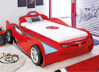 CARBED Кровать-машина Coupe с выдвижной кроватью Red 20.03.1306.00 в Якутске - yakutsk.mebel54.com | фото